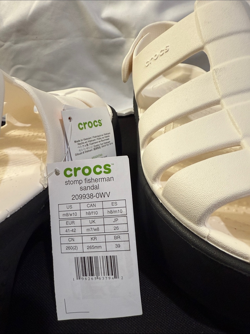 Crocs Stomp Fisherman Sandals W/Size 10 M/Size 8 - Picture 8 of 8